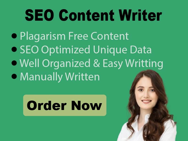 I provide plagiarism free, unique, SEO friendly content with creativity 