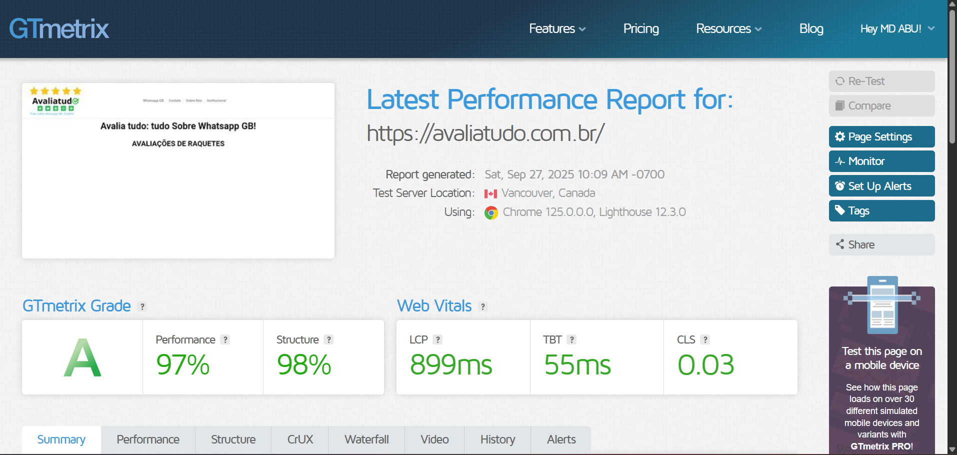 WordPress Website Speed Optimization 99+ performance score with Proven Result