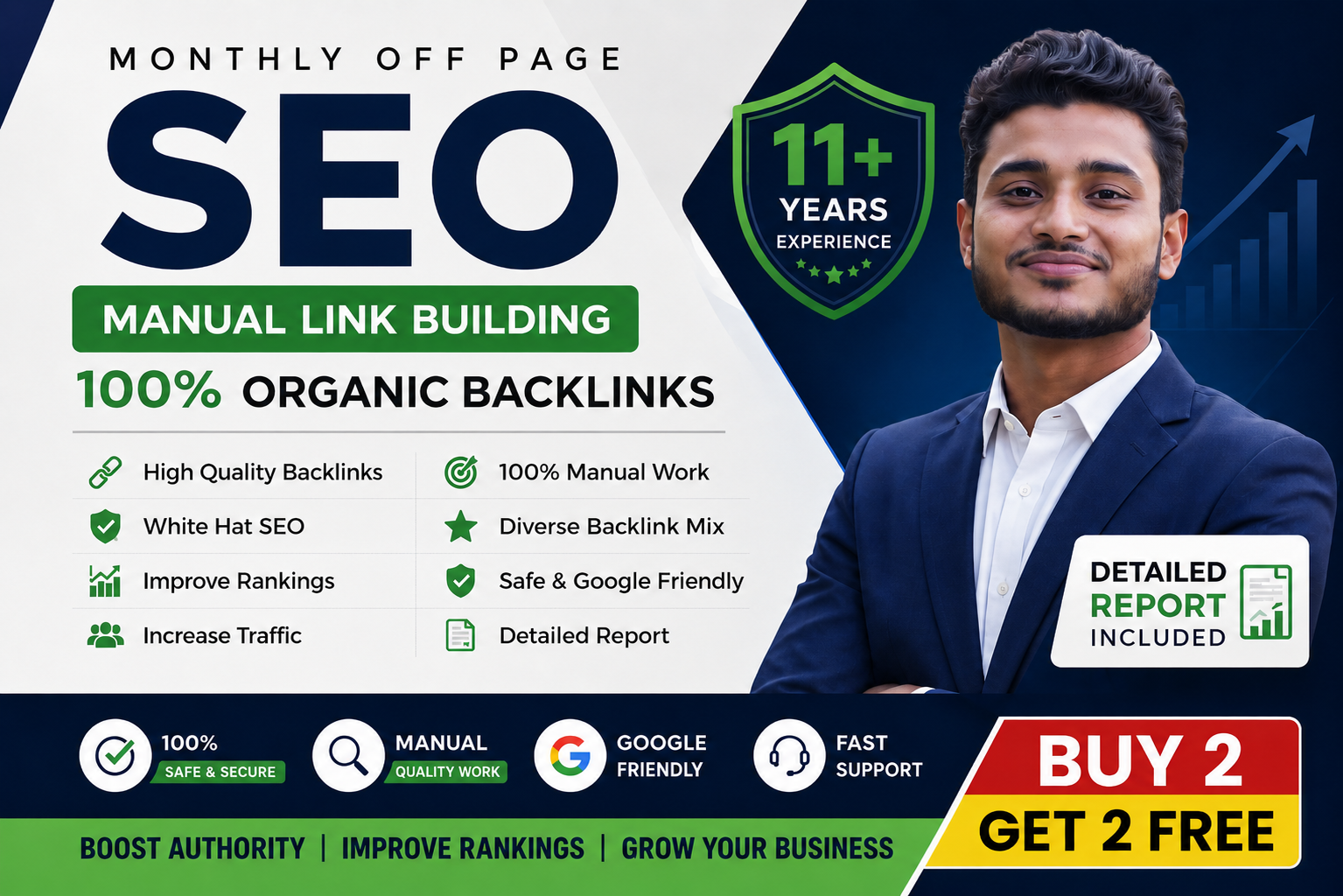White Hat Monthly Off Page SEO, High Quality Backlin...