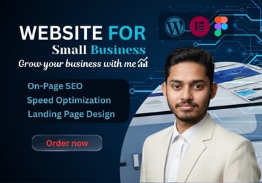 I will create small business website with on page SEO
