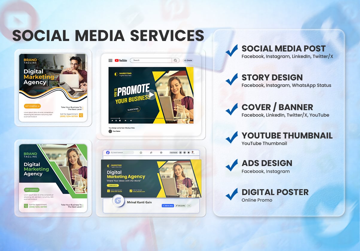 I will create eye-catching ad banners and YouTube thumbnails