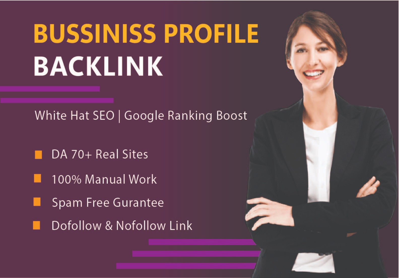 Will Create High DA 70+ Business Profile Backlink for SEO and Google Ranking Boost