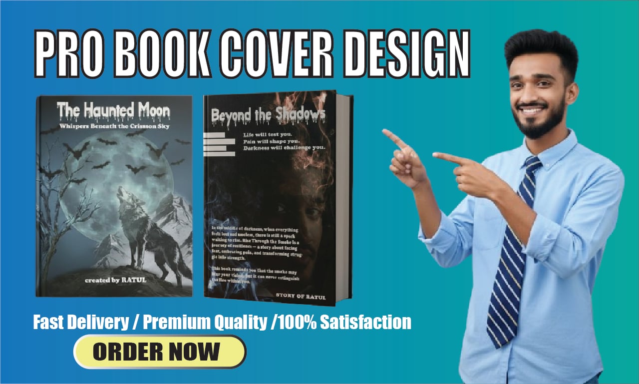 I will design pro book cover, professional ebook and print book cover