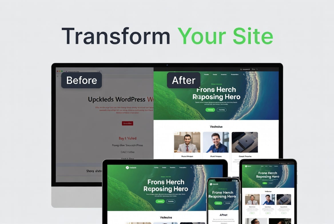 I will build a modern, responsive and SEO-friendly WordPress website (Custom, Elementor, WooCommerce