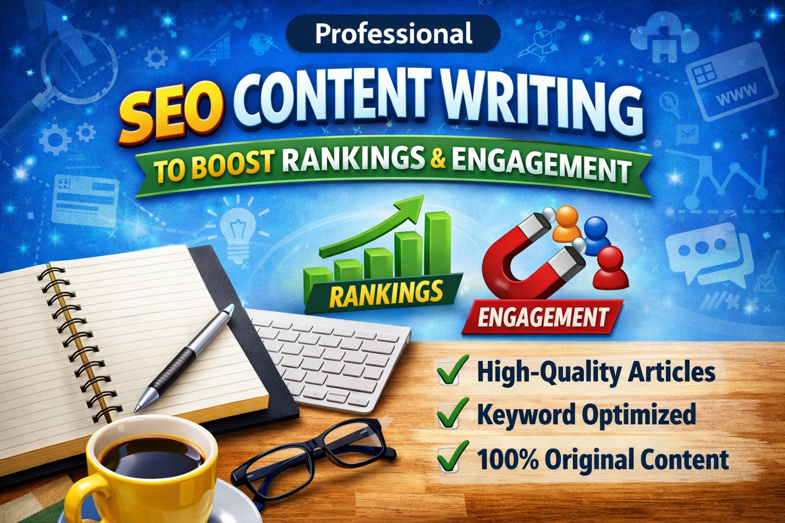 1000 Words Engaging SEO Article and Web Content for Traffic and Authority