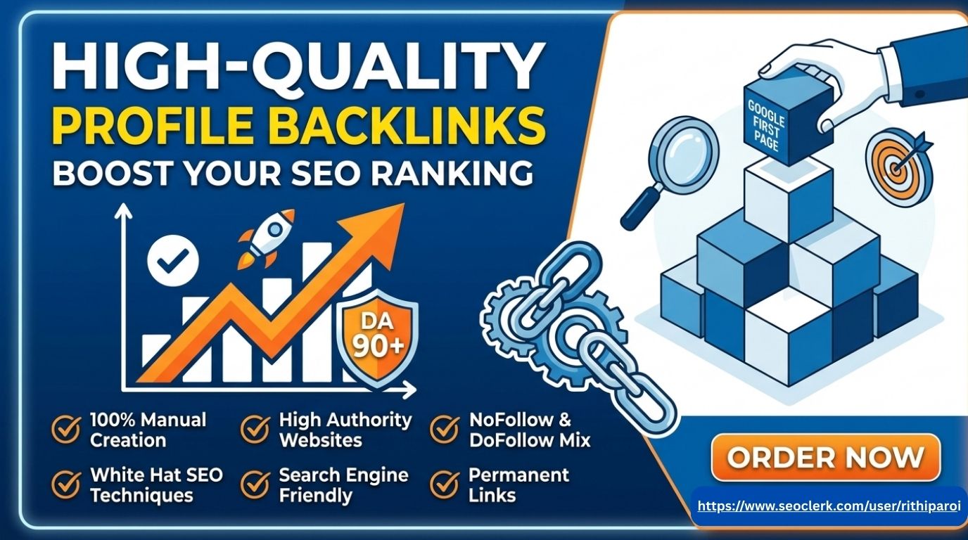 I Will Create SEO Friendly 100 High DA Profile Backli...