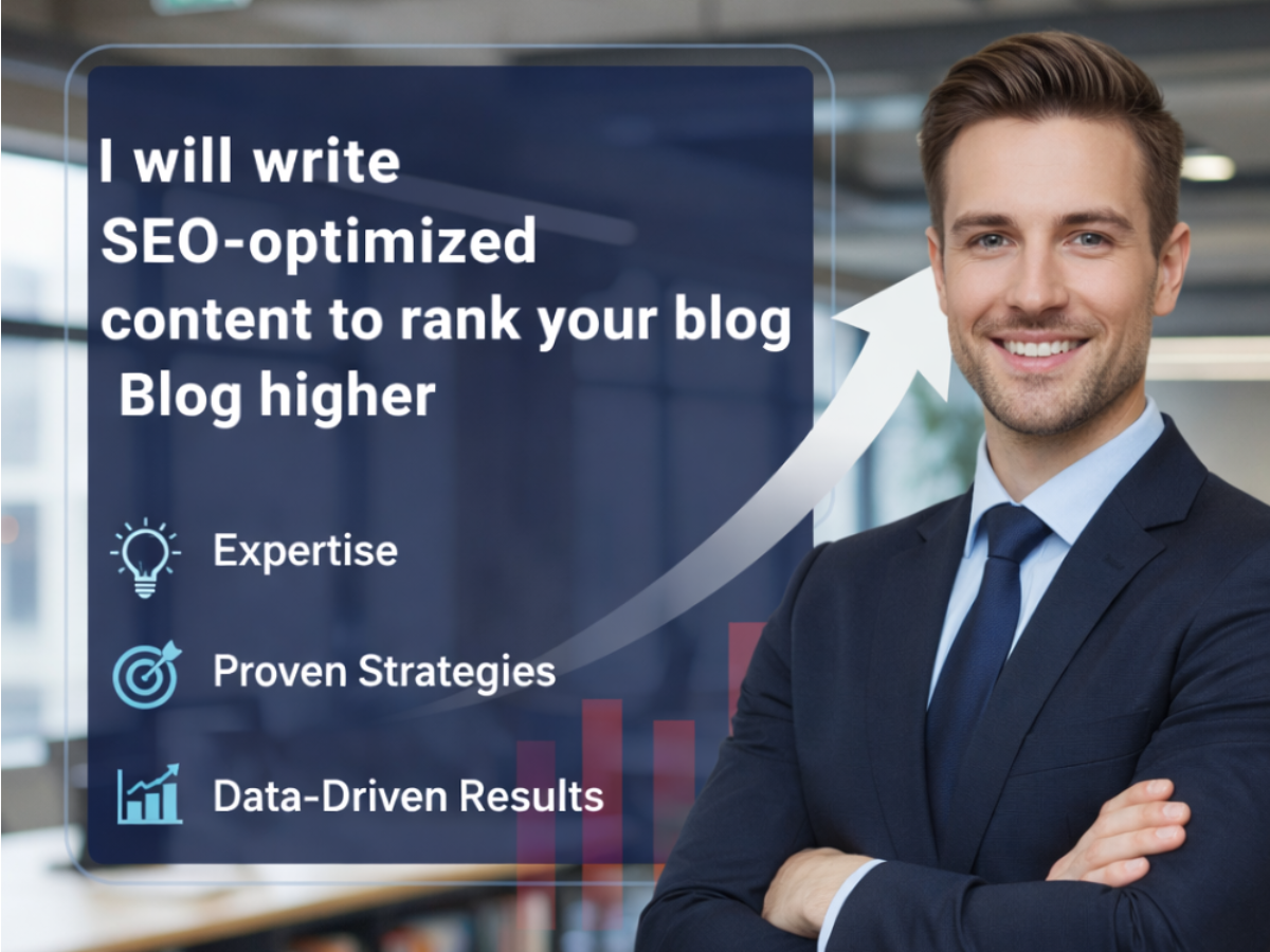 I will write SEO optimized content to rank your blog higher on google