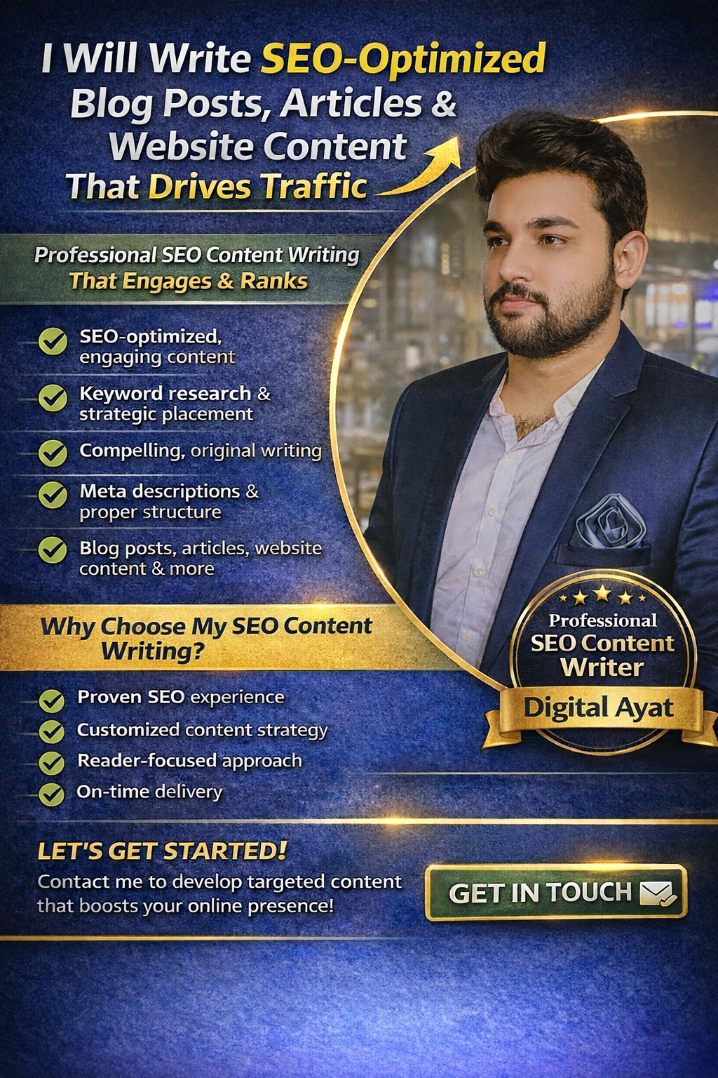 I Will Write SEO-Optimized Blog Posts, Articles & Website Content That Drives Traffic