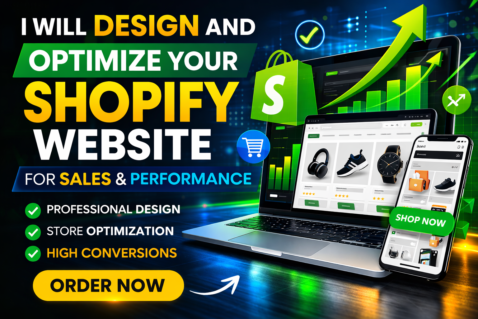  I will Design and Optimize Your Shopify Website for Sales and Performance