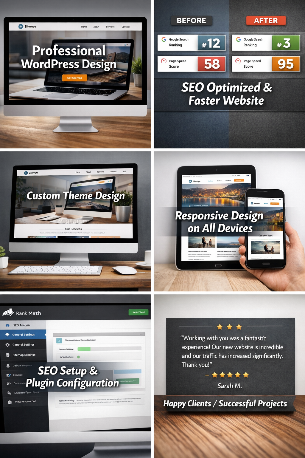 WordPress developer and design a professional website