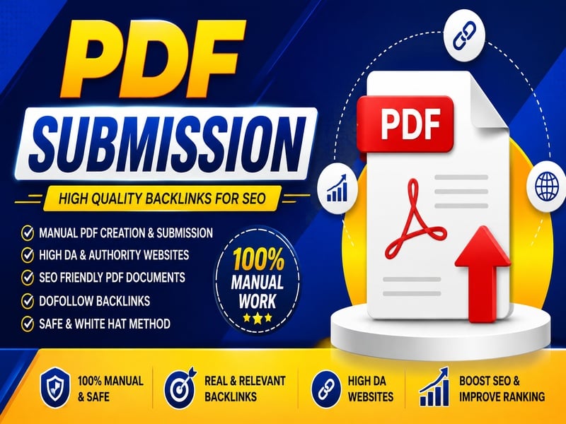 I Will Build 50 SEO Friendly PDF Submission Backlinks Manually