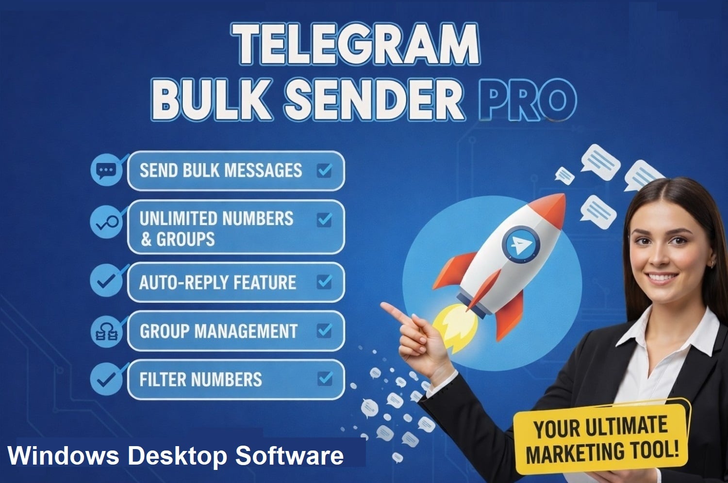 I will provide telegram bulk message sender tool