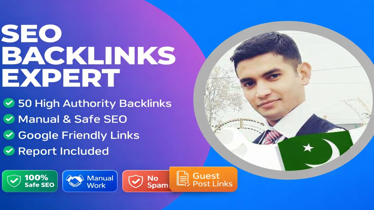 Hi Dear, I"ll build 50 high authority SEO backlinks that boost your website on Google