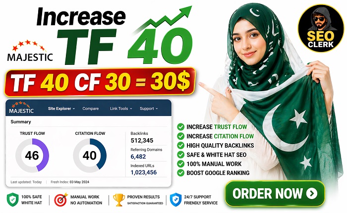 increase trust flow TF 40 in 5 DAYS