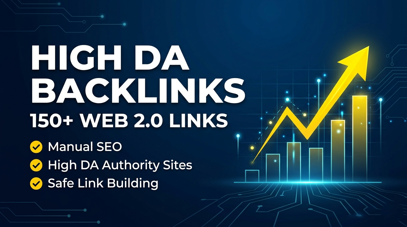 Get 150+ Manual Web 2.0 Backlinks to Improve Google Rankings 