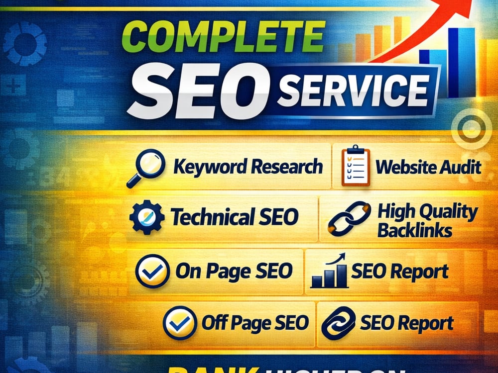 I will do professional SEO, keyword research, on page & off page SEO with high quality backlinks