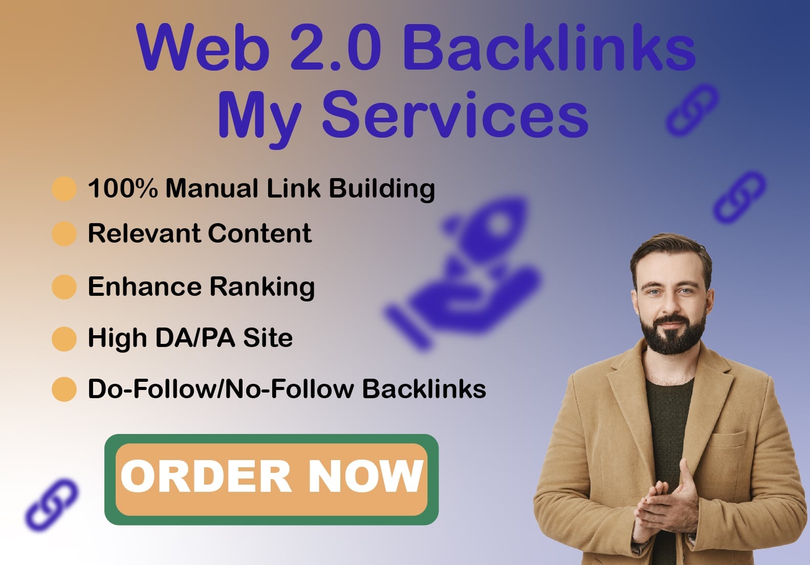 I will create 100 SEO friendly web 2.0 backlinks for your website