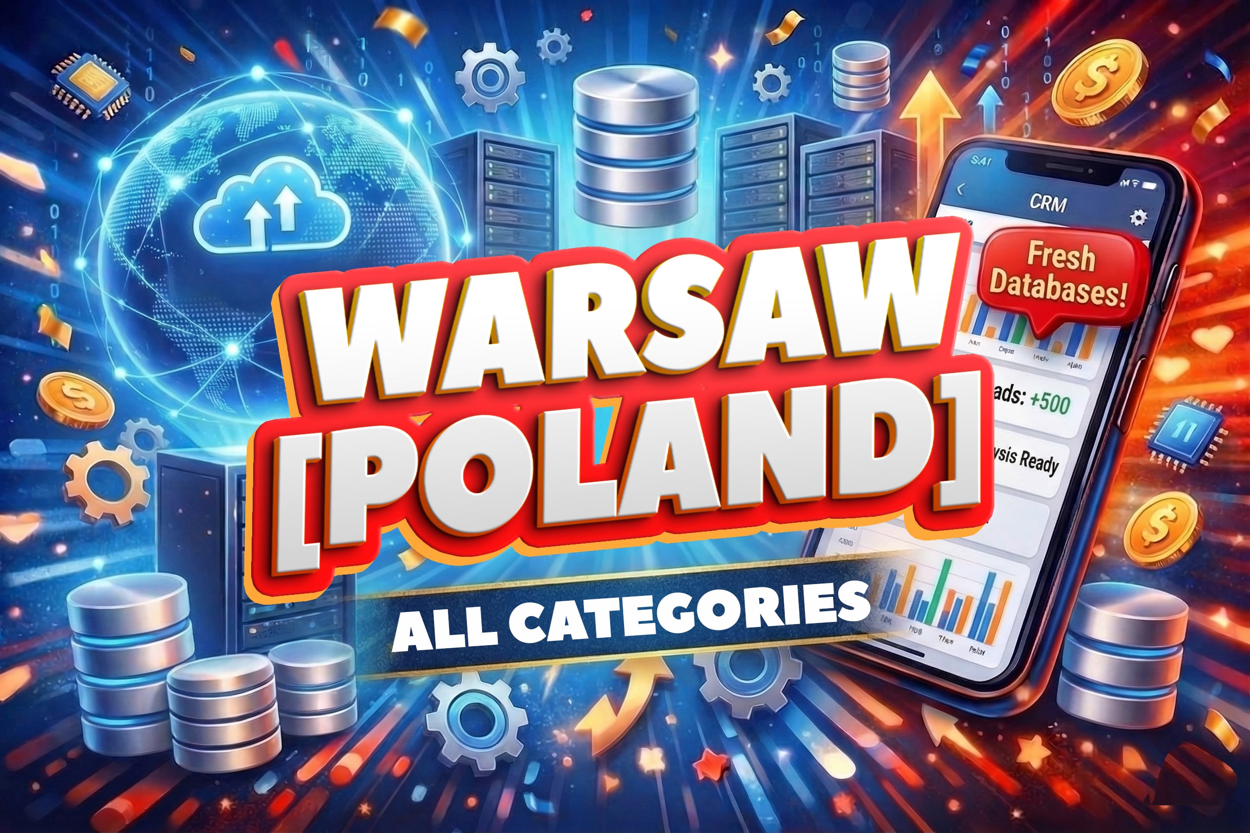 Premium B2B leads Database Warsaw: Poland. Email and Phone. All Niche
