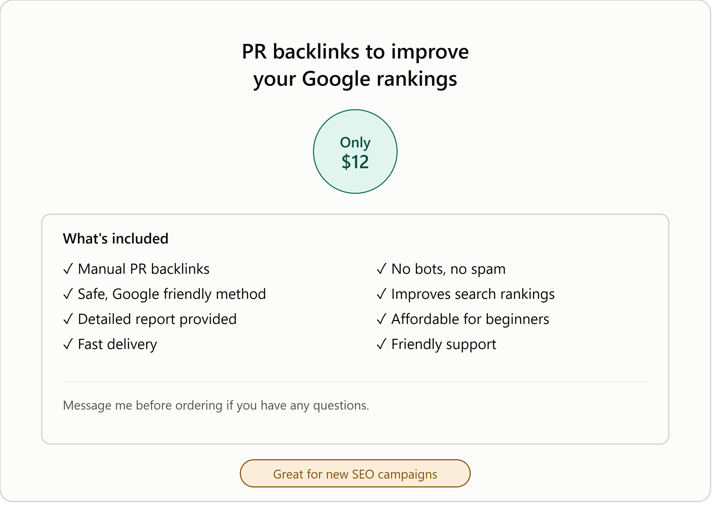 I Will Provide PR Backlinks To Improve Your Google Rankings For $12