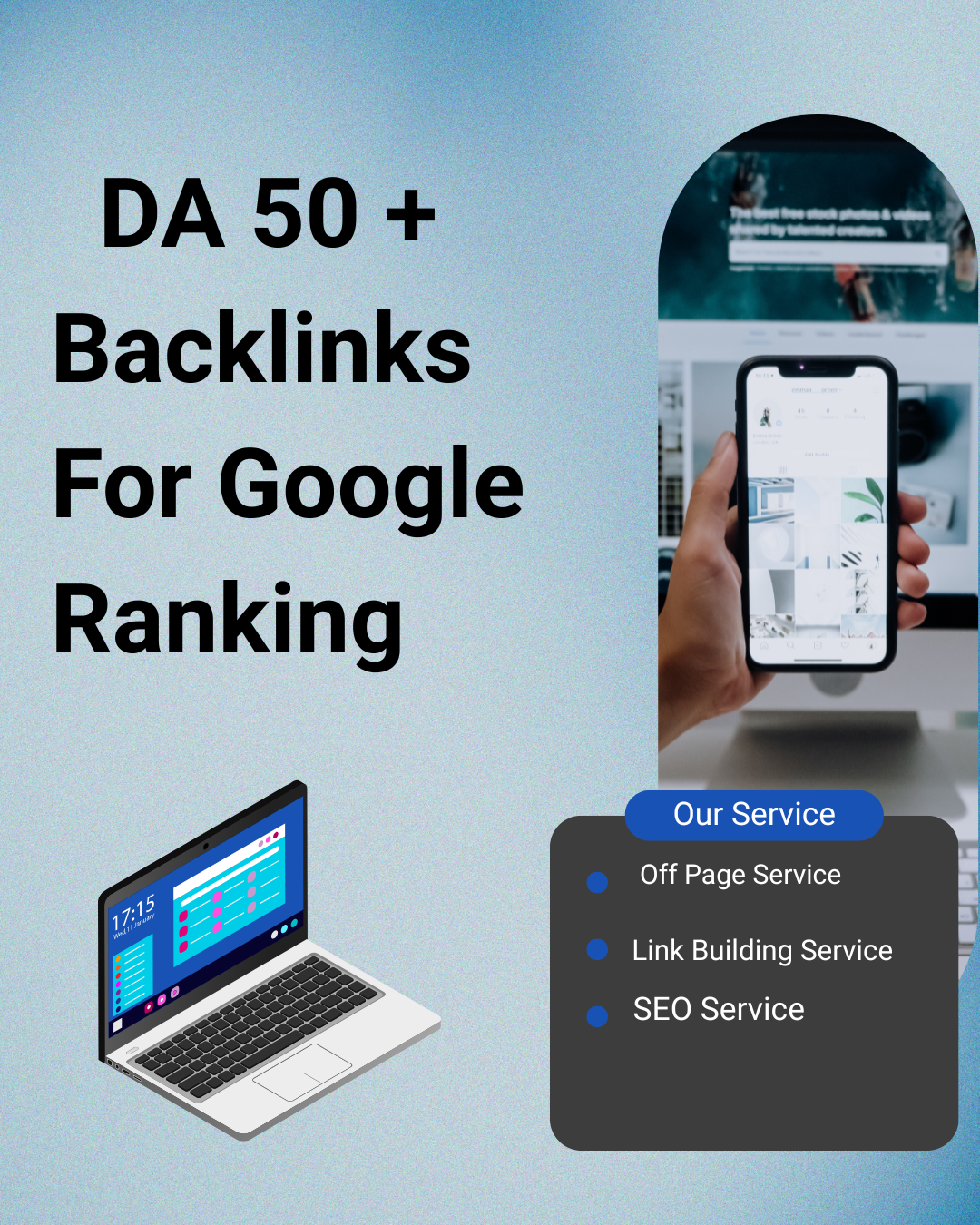 200 High DA backlinks for Google Ranking