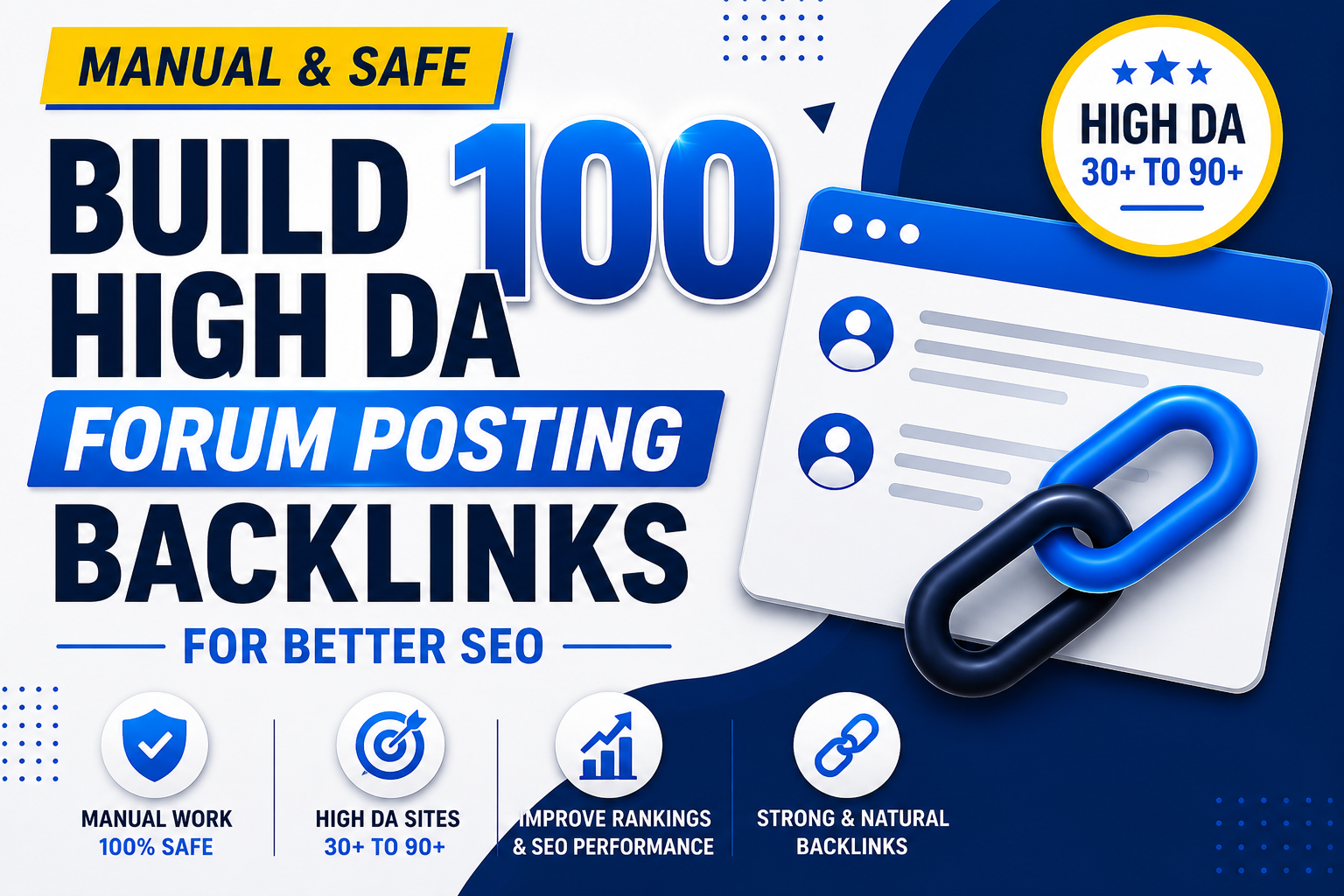 Build 100 High DA Forum Posting Backlinks for Better SEO