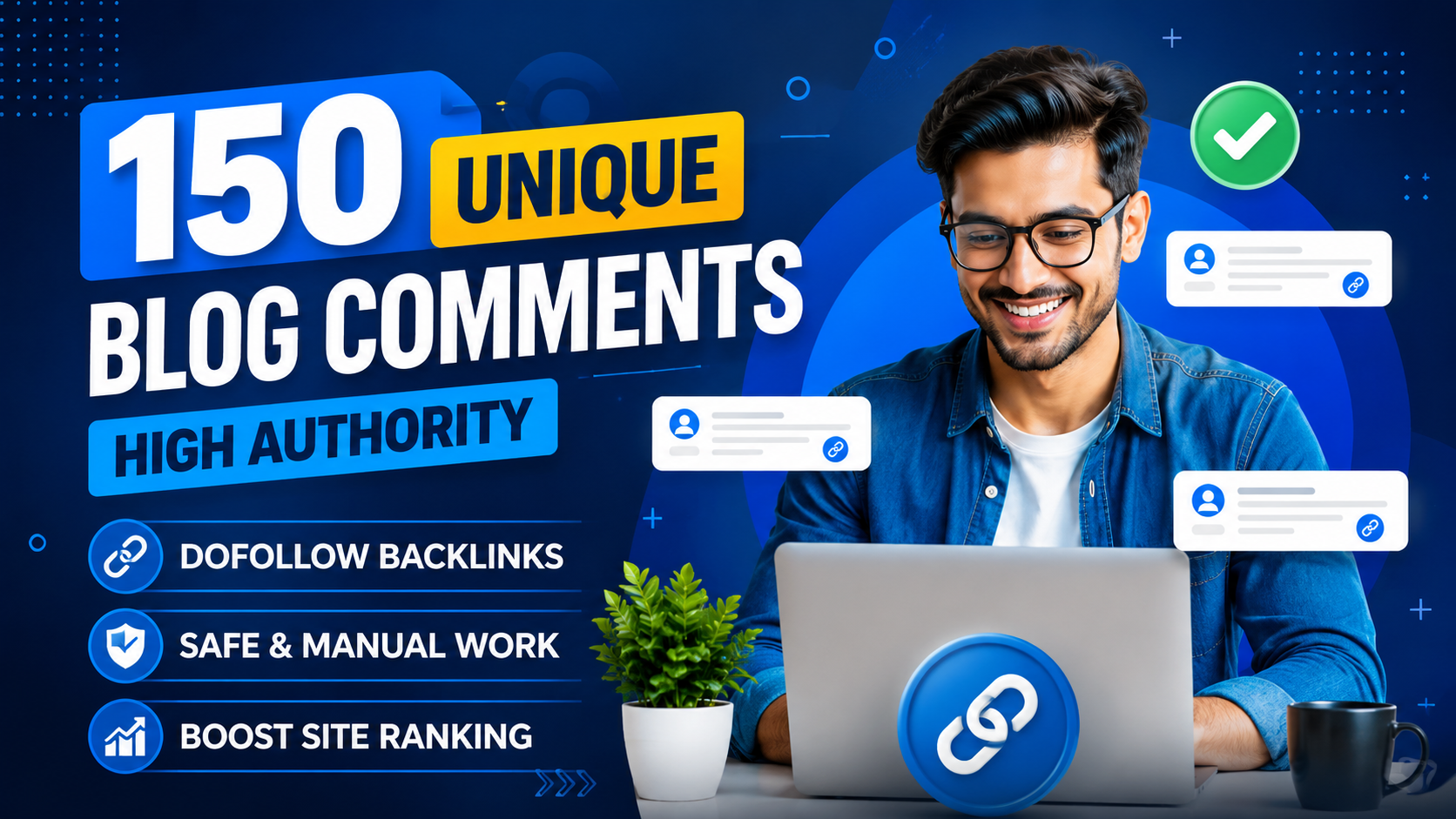I will manually create 150 domain high-quality dofoll...