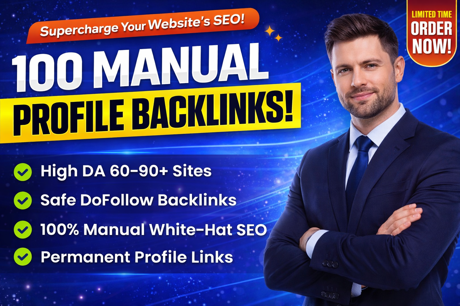 Create 100+ Manual High DA 60 to 90+ Profile Backlink...