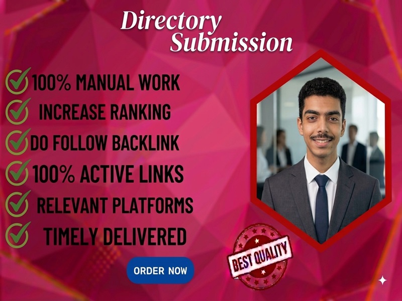I will make 100 directory submission with high quality backlinks.