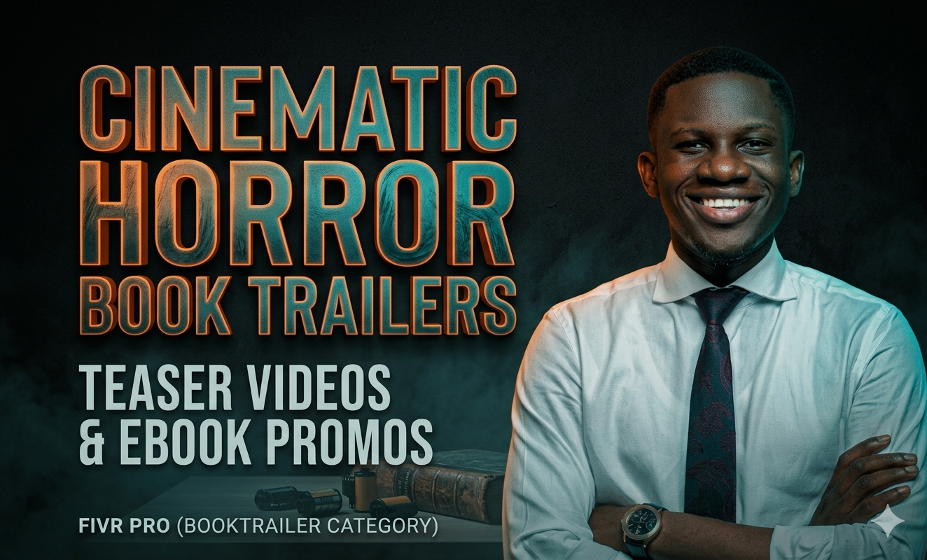 I will create cinematic thriller horror book trailer ...