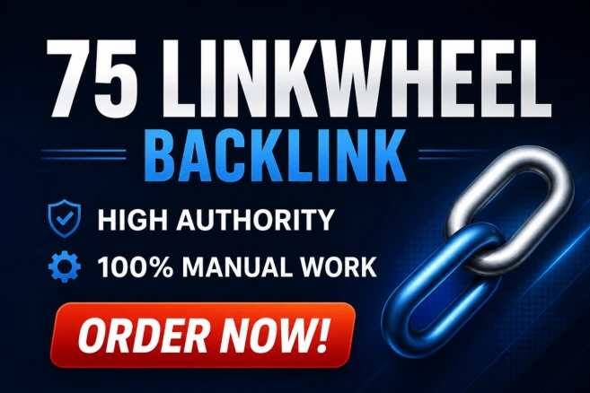 I will manually create 75 powerful link wheels backlink
