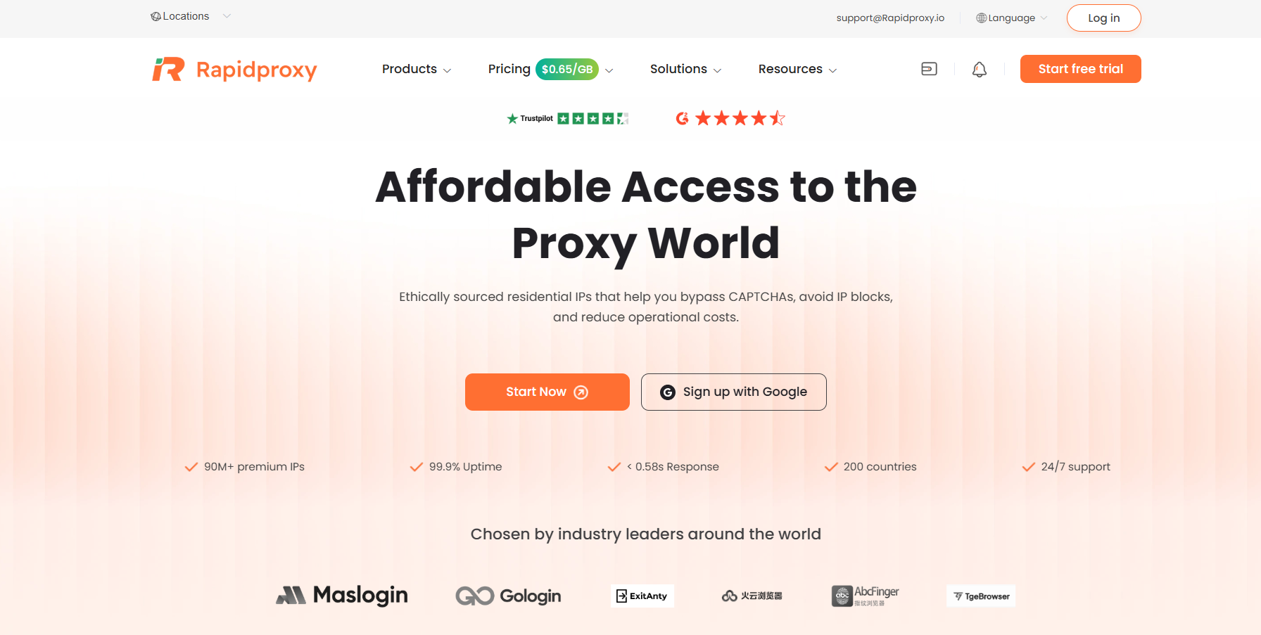 RapidProxy: High-Performance Residential Proxies for Scalable Online Operations