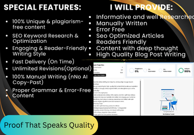 professional SEO Article Writing 1000+ words on any Niche
