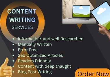 I can offered elite SEO Article Writing for Higher Google Rankings & Authority