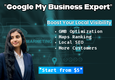 I will create, setup and optimize google my business GMB profile for local SEO ranking