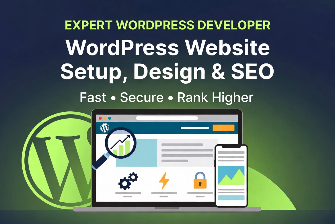 I Will Build Or Rebuild SEO Friendly Professional WordPress Website, Landing Page & Ecommerce Store