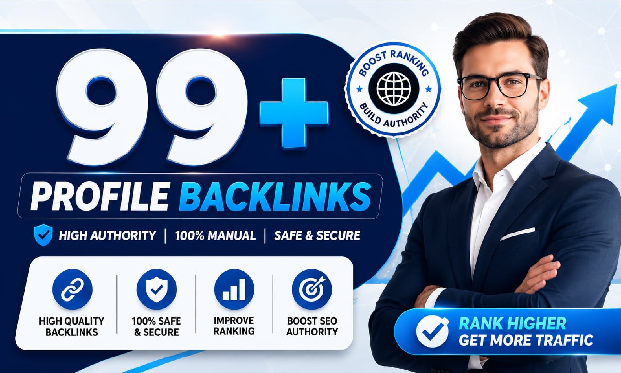 Profile Backlink only for you with proper SEO optimize
