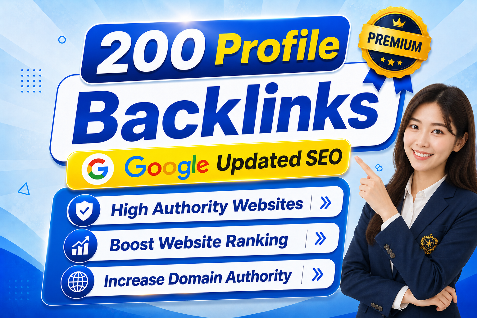 200 Profile Backlinks for increase Website Domain Authority DA70+