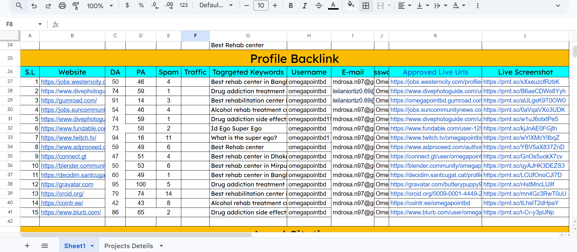  100 powerful profile backlinks from high da 60+ sites for Google Rank