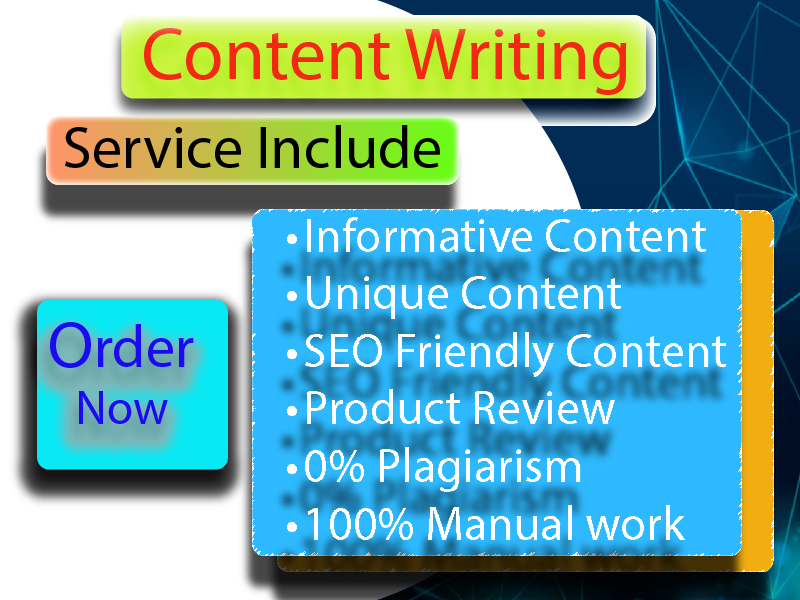 I will write 1000+ words of content about your needs....
