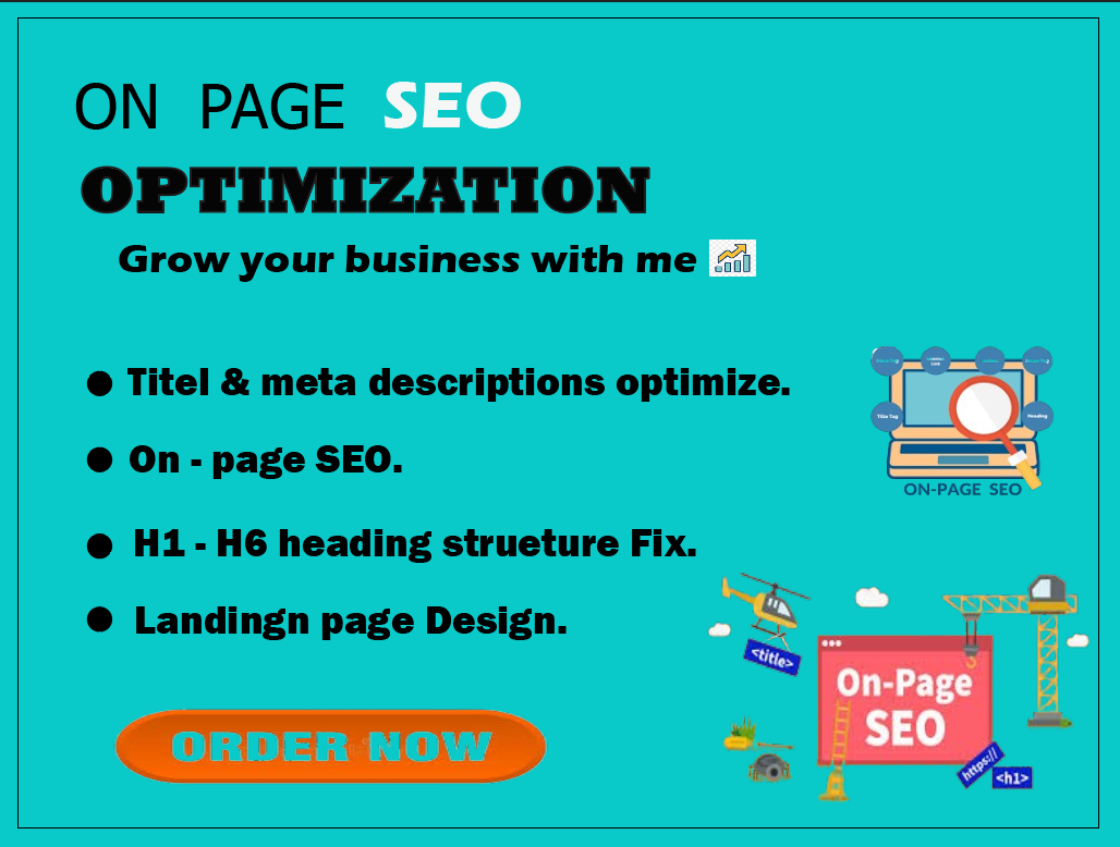 I Will Complete On page SEO Optimization & create Small business Website on page SEO