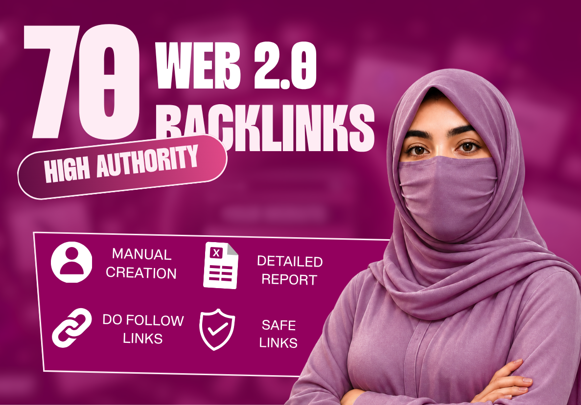 Build 70+ Powerful Web 2.0 Backlinks to Strengthen SEO