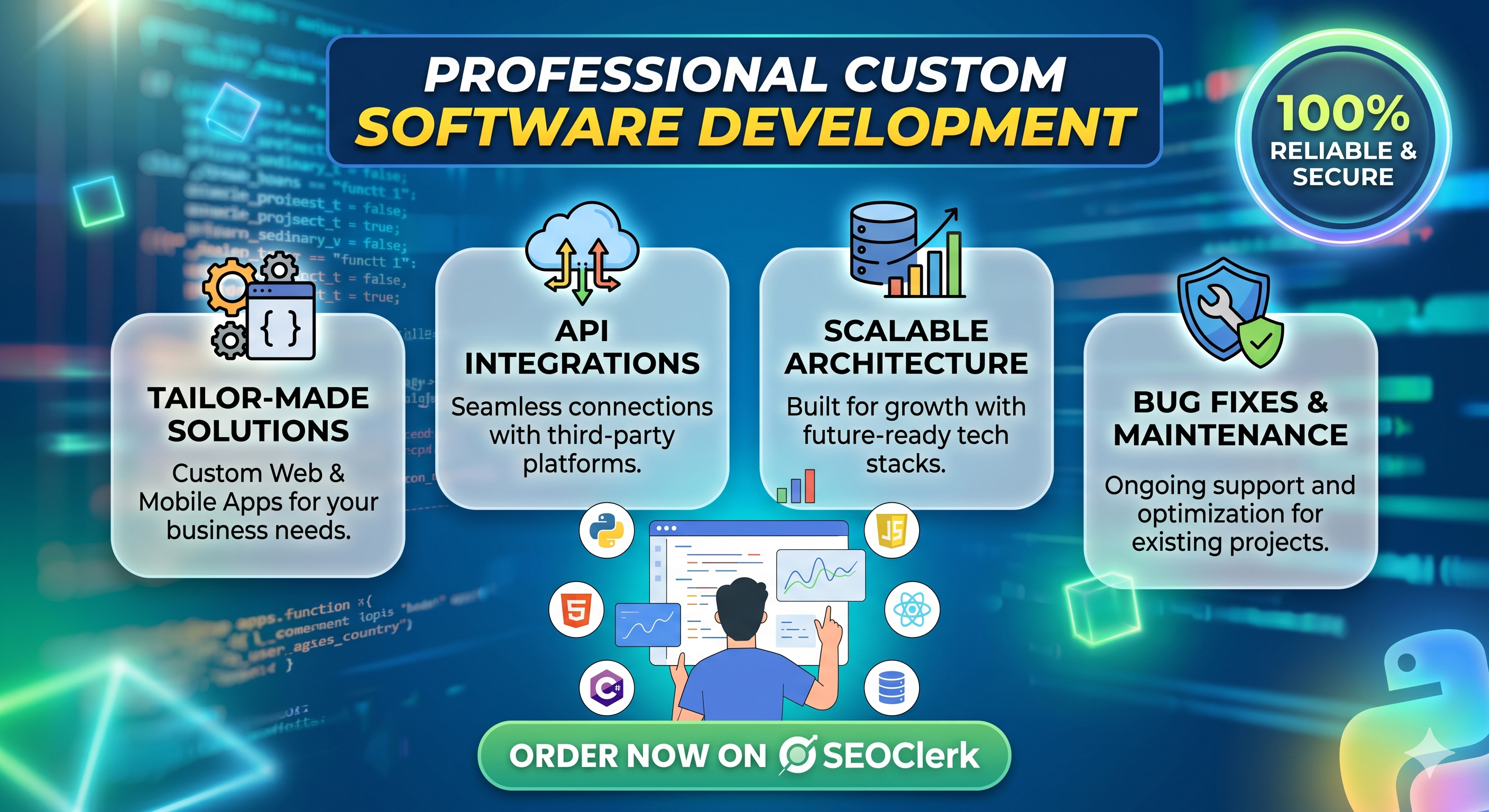 I will build a custom SaaS tool, Web App, or Python...