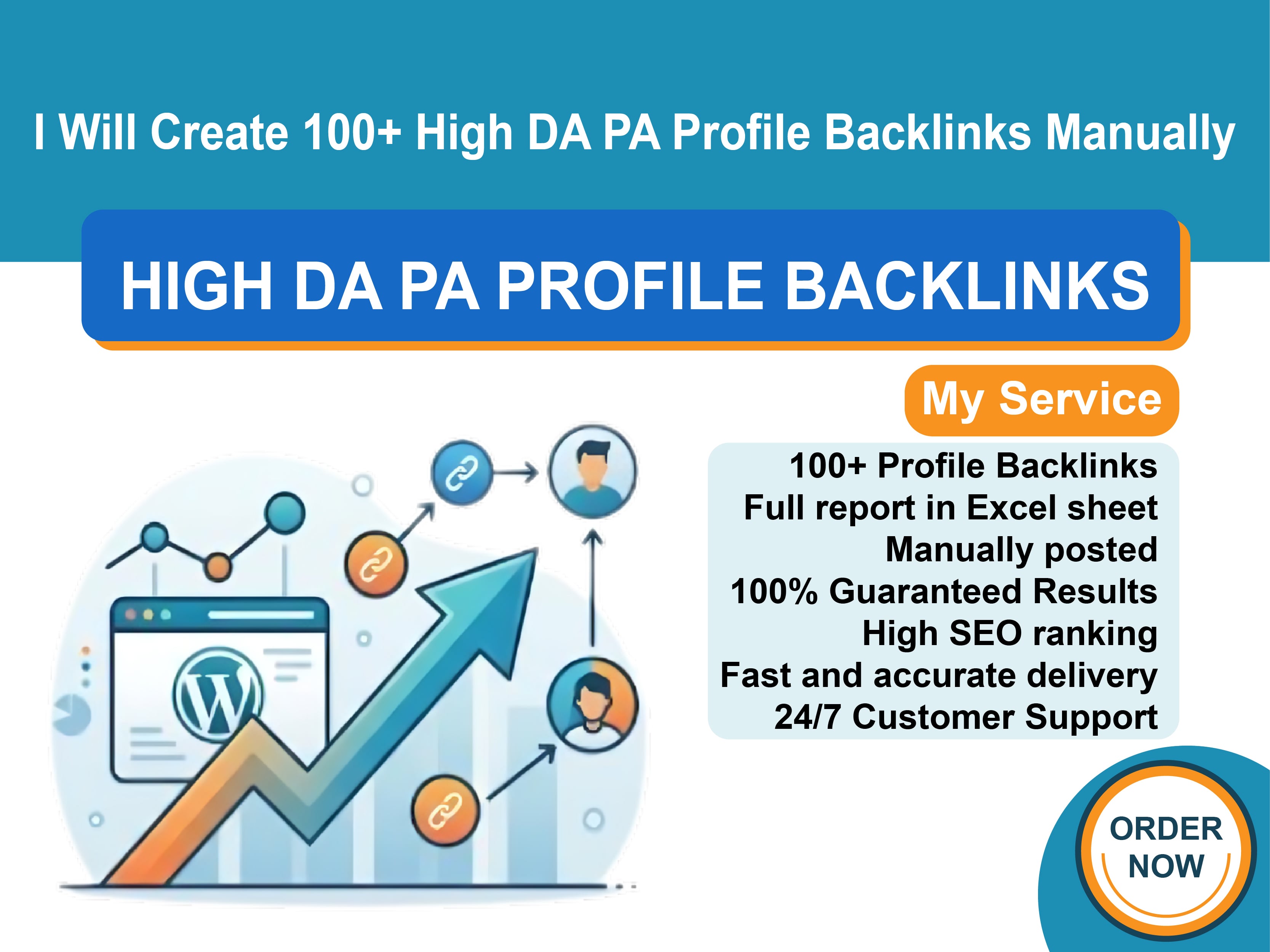 I Will Create 100+ High DA PA Profile Backlinks Manually