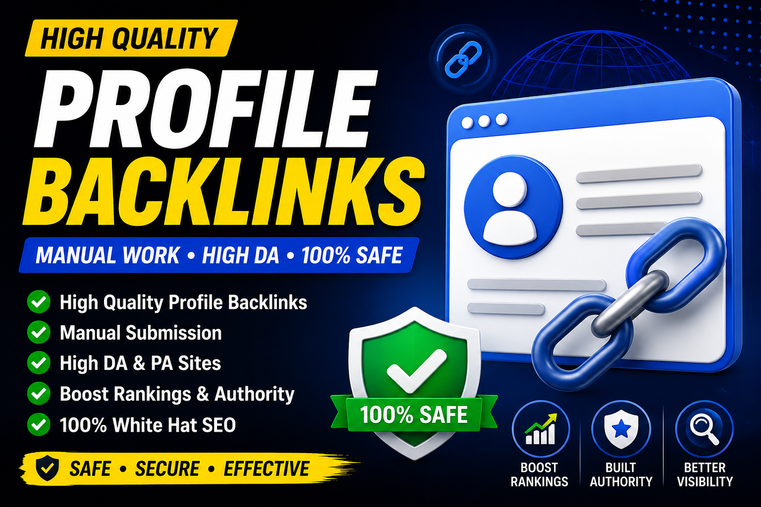 I Will Create 50 SEO Friendly Profile Backlinks to Bo...