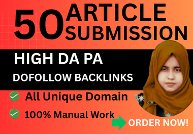 High Authority 50 Article Submission Service Manual D...