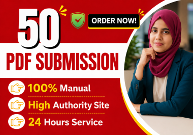 I Will Create 50 Quality PDF Submission Backlinks for SEO