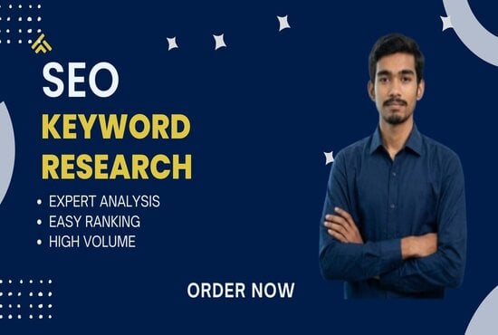 I Work on Complete SEO On-Page, Technical, Keyword Research & Competitor Analysis