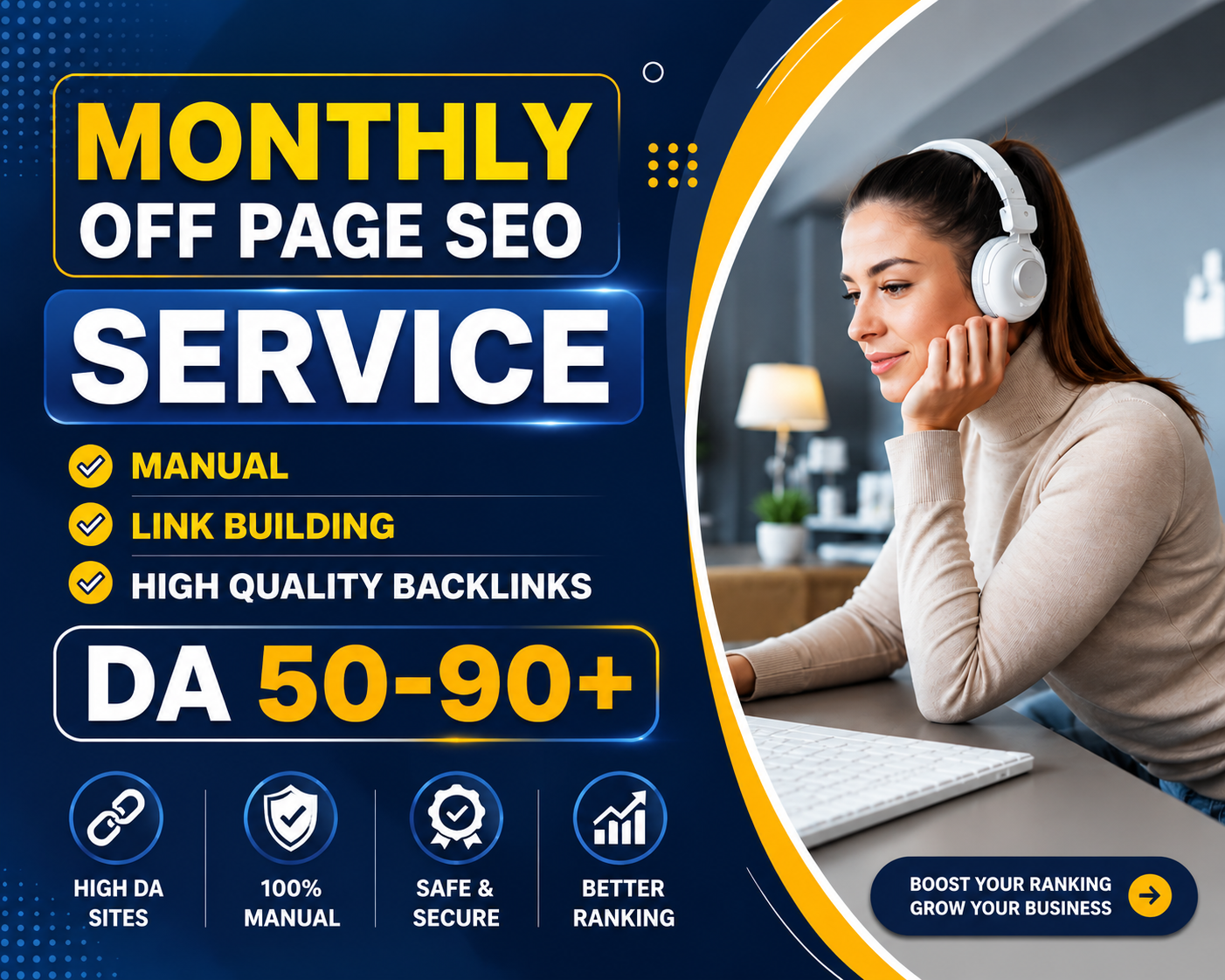 I Will Build High DA Manual Backlinks and Provide Mon...