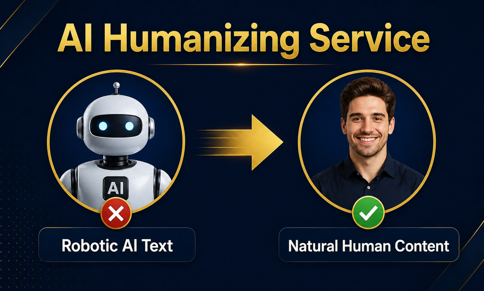 I will rewrite AI content to sound natural and bypass AI detectors