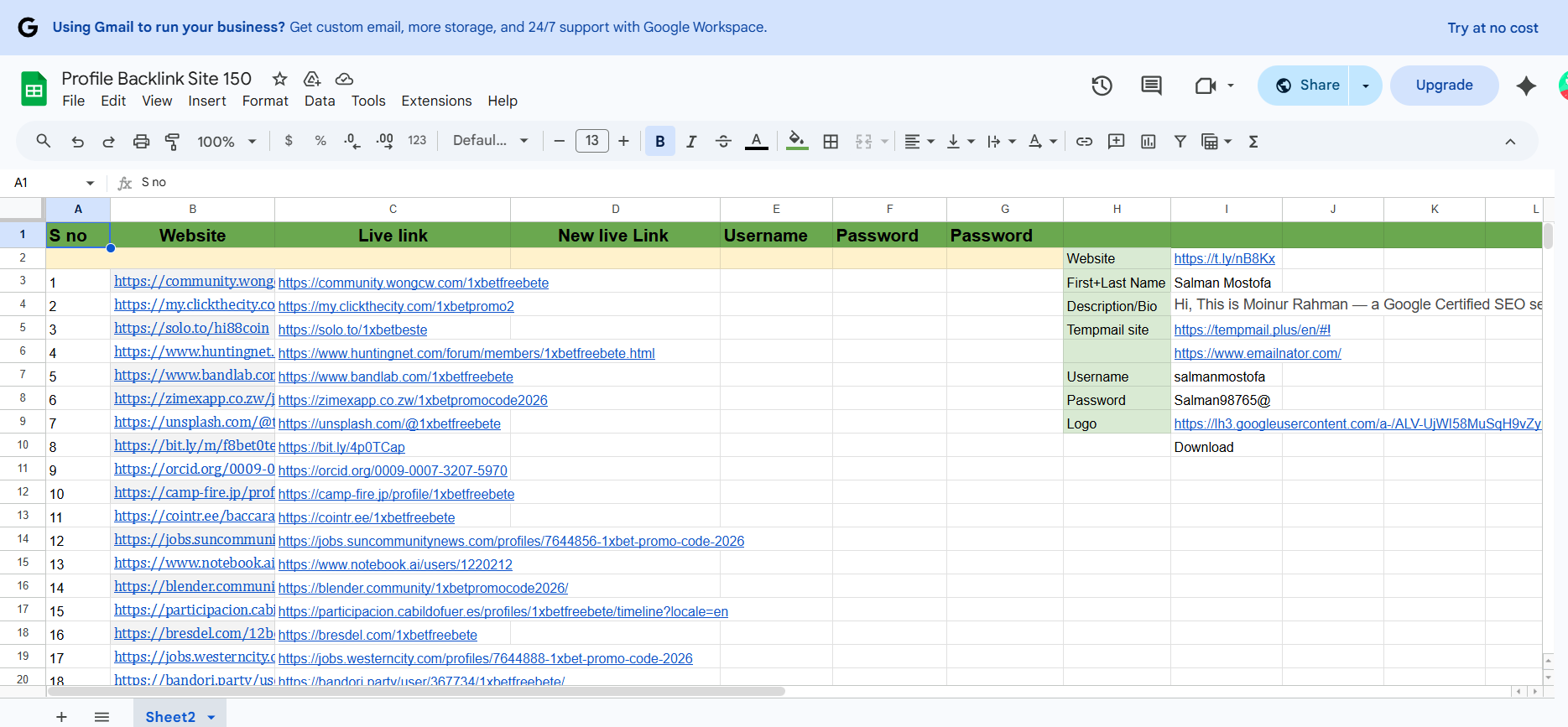I Will Create Powerful Profile Backlinks for Better Ranking